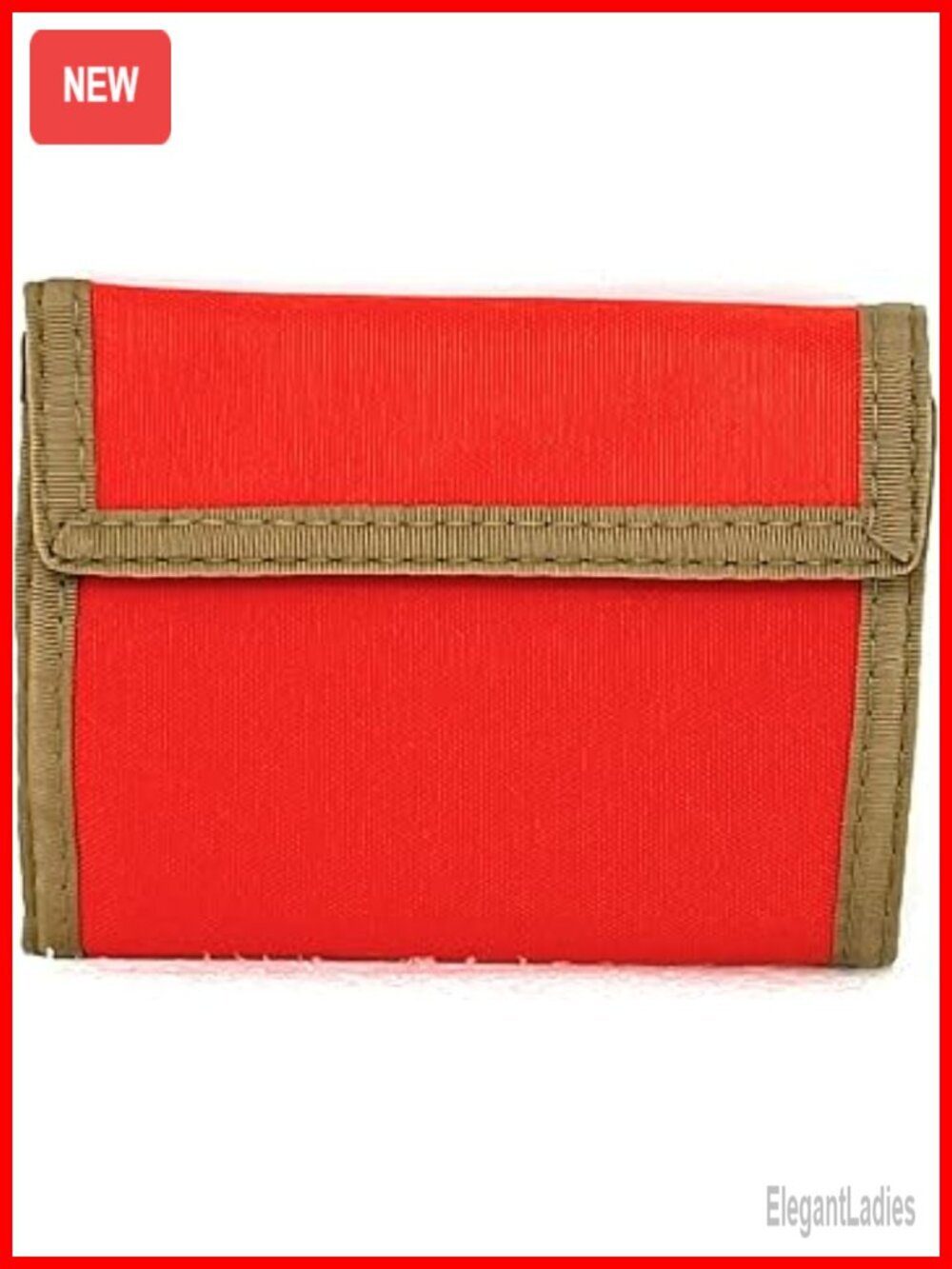 RFID Bifold Nylon Wallet with Hook & Loop Closure, 15+ Card Slots